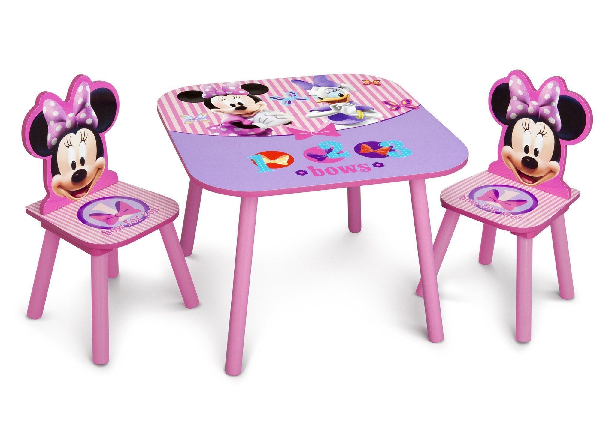 Minnie Mouse Kids Table and Chair Set - Disney Themed Furniture for Toddlers - Perfect for Playroom, Birthday Parties, and Preschool Activities