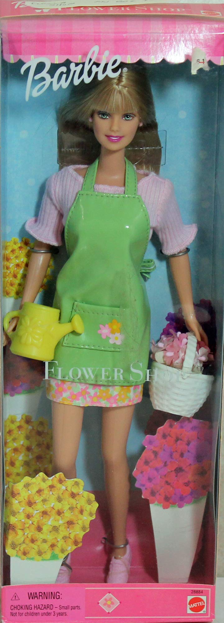 Vintage 1999 Mattel Barbie Flower Shop Doll - Collectible Fashion Doll with Floral Accessories - Perfect for Collectors, Gift Giving, and Playtime Scenes