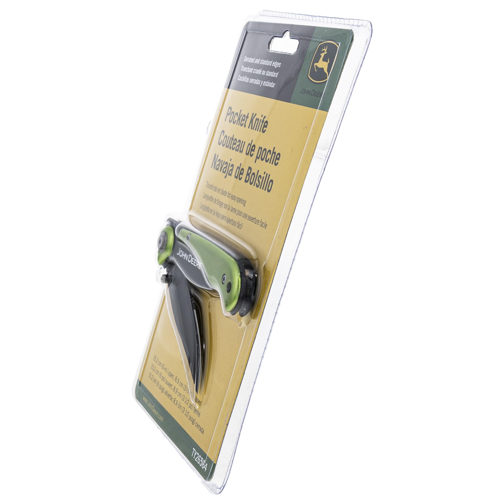 John Deere TY26564 Replacement Lawn Mower Blade - Durable Cutting Knife for John Deere Riding Mowers - Perfect for Grass Trimming & Yard Maintenance