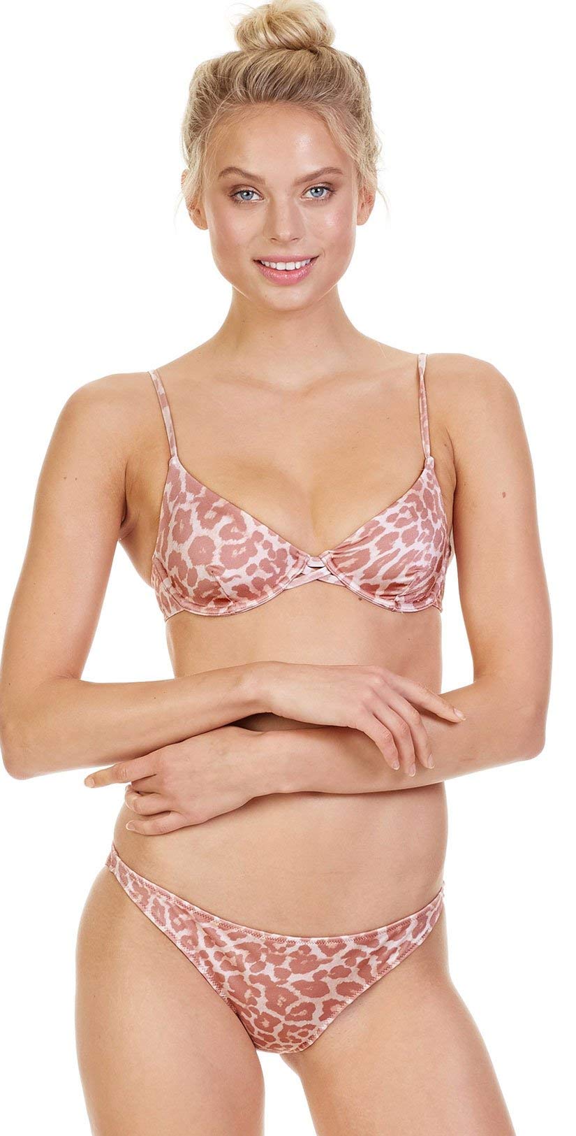 Women's Leopard Print Underwire Bikini Top - Sexy Swimwear for Beach & Pool - Perfect for Summer Vacations, Tropical Getaways & Swim Parties