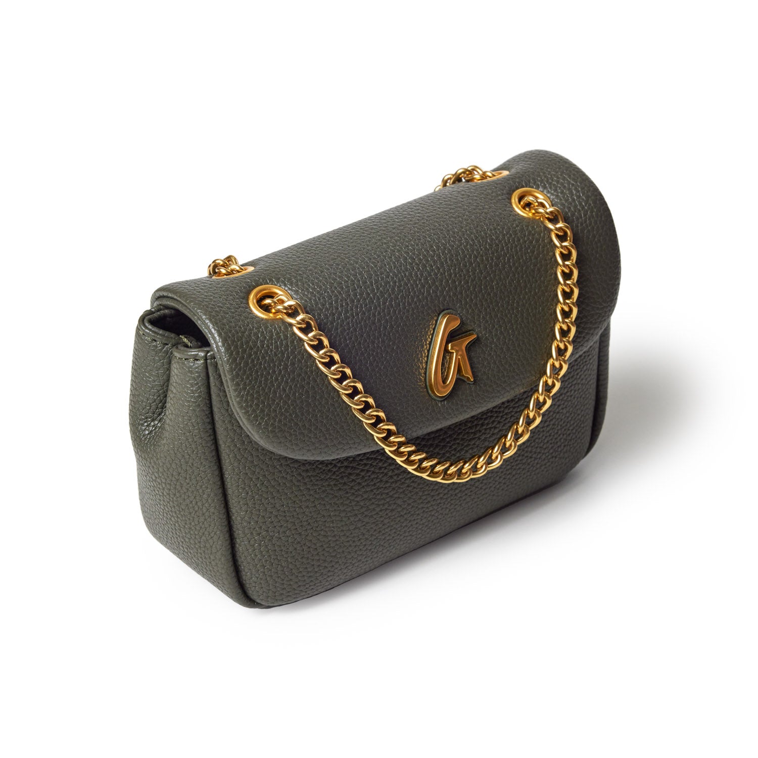 Mini Pebble Flap Bag in Olive Green - Stylish Crossbody Purse for Women, Perfect for Everyday Use, Travel & Casual Outings