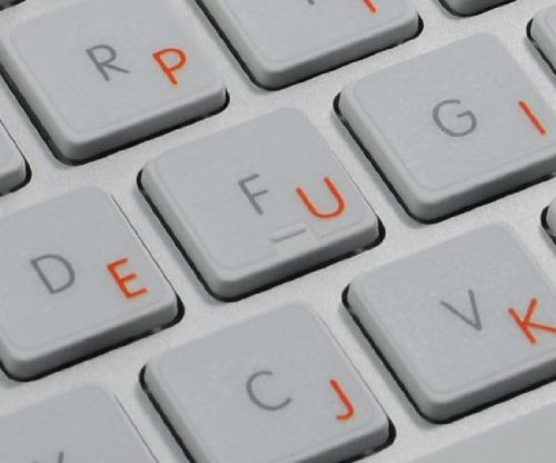 Apple Dvorak Keyboard Labels - Orange Lettering Transparent Stickers for MacBook, Windows PC, Laptop & Desktop Computers | Easy Typing Upgrade for Programmers & Writers