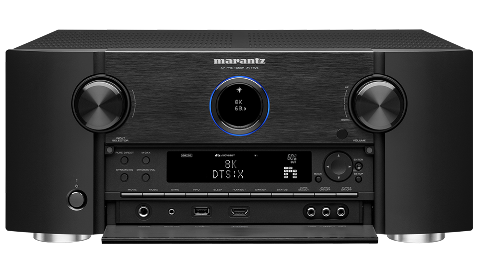 Marantz AV7706 11.2 Channel 8K Ultra HD AV Surround Pre Amplifier - Premium Home Theater Audio for Movies & Music (Open Box)
