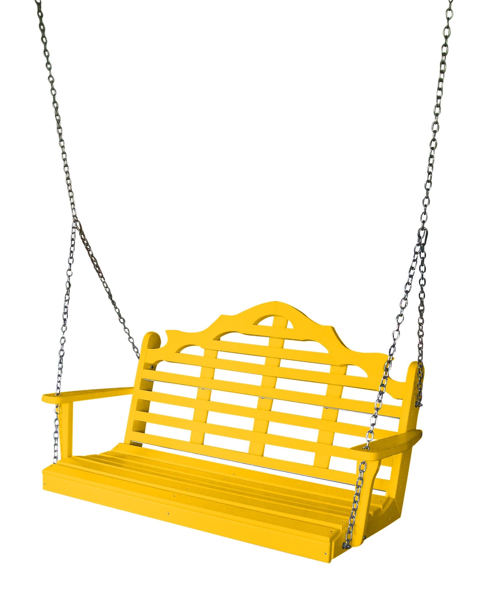 Keystone Amish Co. Milan Recycled Plastic Porch Swing - Outdoor Patio Furniture for Garden, Backyard, Deck - Eco-Friendly & Weather-Resistant