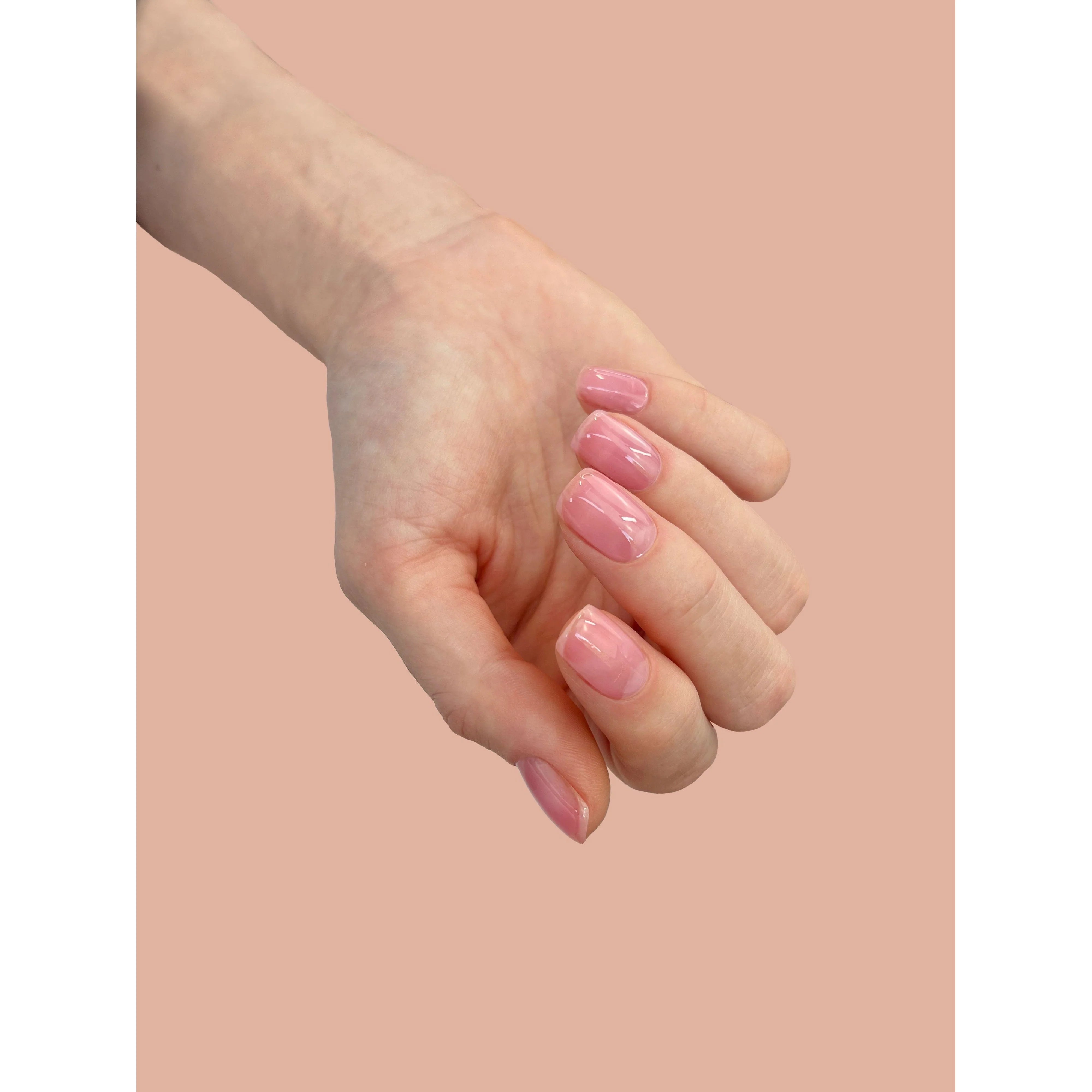 CND Enhancements Plexigel Builder Clearly Pink 0.5 fl oz - Professional Nail Builder Gel for Strong & Natural-Looking Nail Extensions - Perfect for Salon & Home Manicures