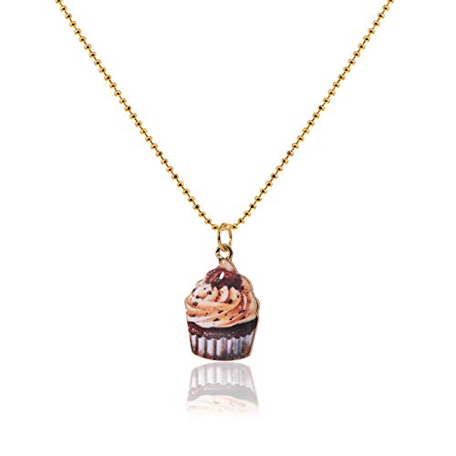 Chocolate Cupcake Necklace