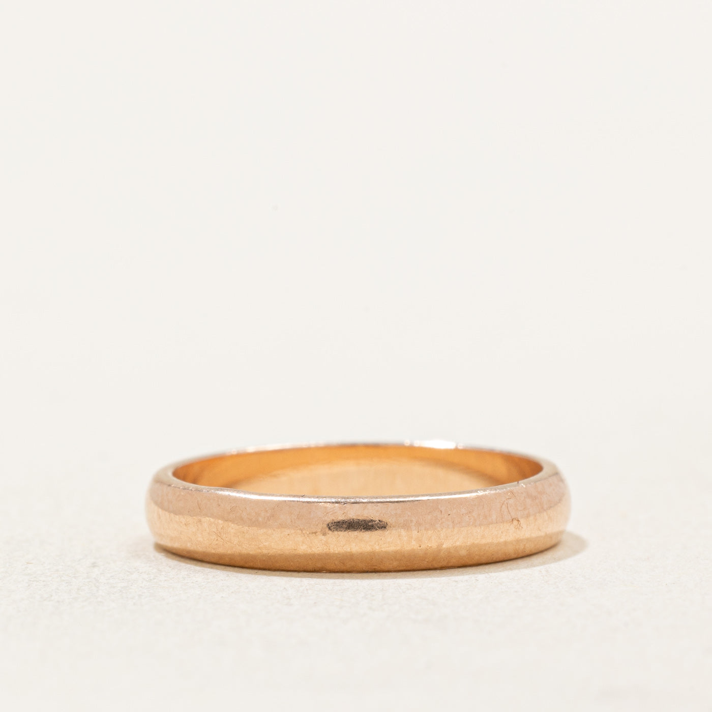 14k Rose Gold Wedding Band for Women - 3.10mm Wide Size 4 - Ukrainian Handcrafted Jewelry - Perfect for Engagement, Anniversary & Special Occasion Gifts