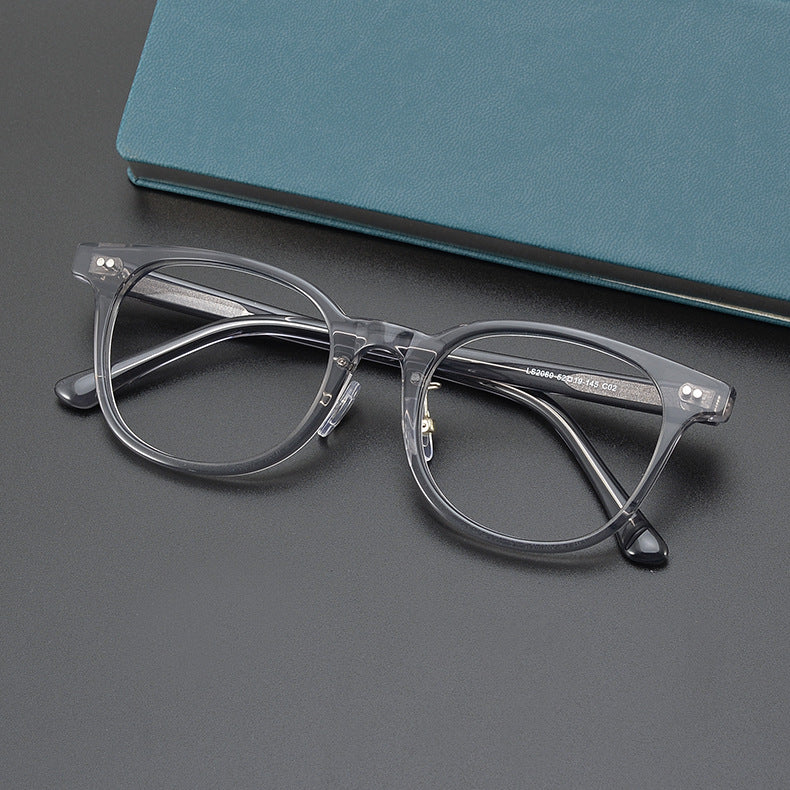 Stylish Acetate Round Glasses Frames SC2060 - Lightweight & Durable Eyewear for Men & Women | Perfect for Reading, Driving & Fashion Accessories