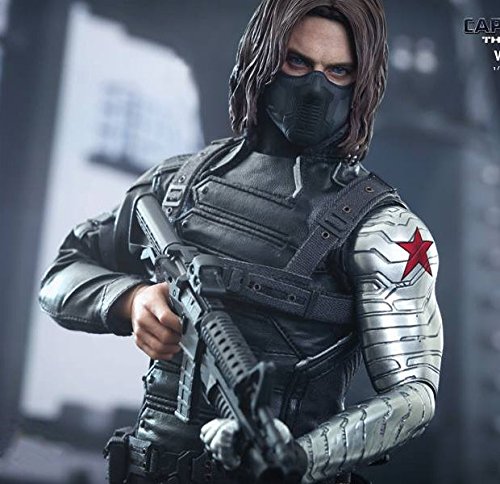 RulerCosplay Winter Soldier Shirt - Long Sleeve Compression Shirt for Fitness & Workout - Marvel Cosplay Costume for Men - Perfect for Gym, Running, and Comic Con Events