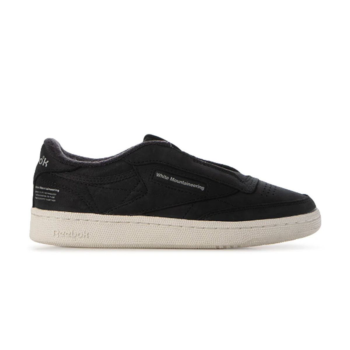 White Mountaineering Club C 85 Sneakers - Black Chalk Grey | Stylish Casual Shoes for Men & Women | Perfect for Urban Streetwear & Outdoor Adventures