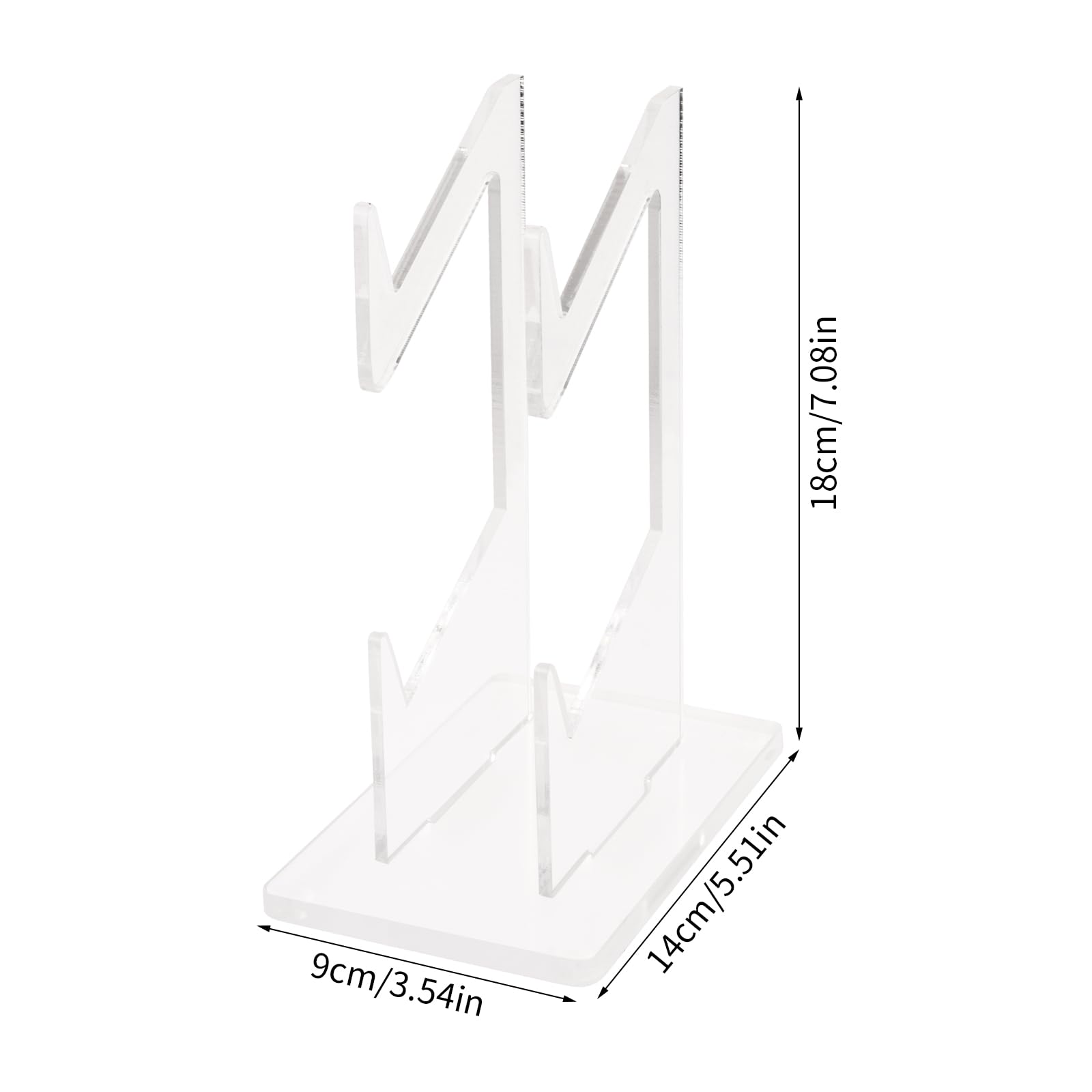 Daelesr Acrylic Universal Game Controller Stand & Headset Holder - 2-Tier Organizer for PS5, Xbox, Nintendo Switch Controllers & Gaming Headsets - Perfect for Gaming Setup, Office Desk & Home Entertainment System