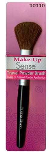 Sense Brush Travel Powder - Premium Loose & Pressed Powder Makeup Brush Set (Pack of 4) - Perfect for On-the-Go Touchups & Professional Makeup Application