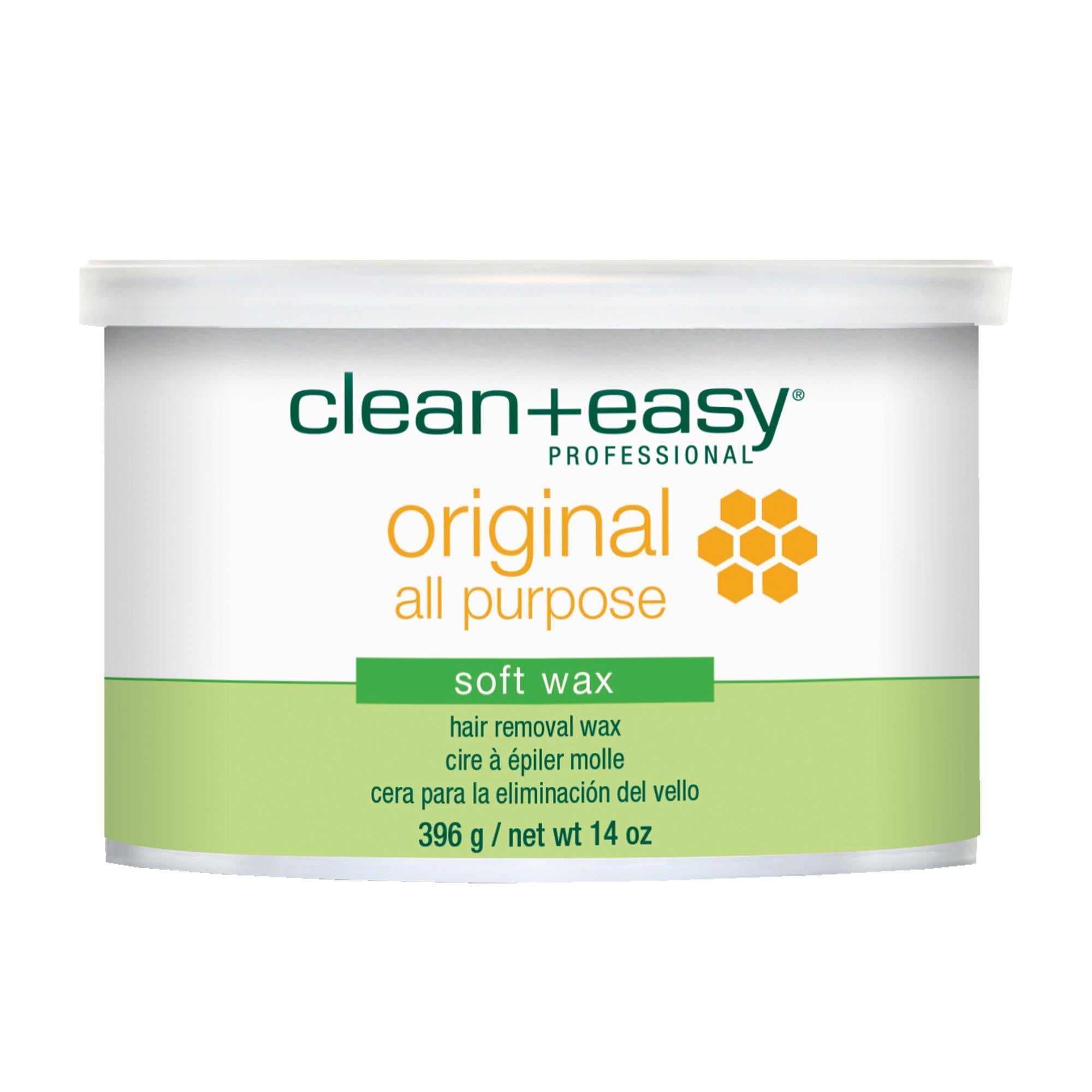 Clean & Easy Original All-Purpose Soft Wax - 14 oz for Hair Removal & Skin Smoothing at Home or Salon