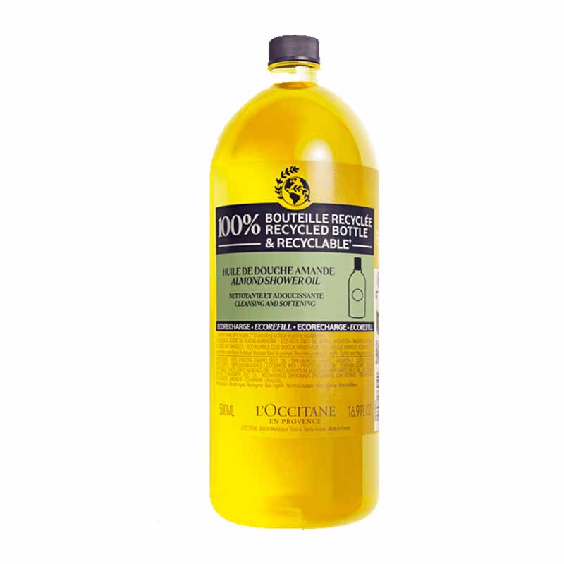L'OCCITANE Almond Shower Oil - Moisturizing Body Wash for Dry Skin, Vegan & Cruelty-Free - Perfect for Daily Shower & Spa Relaxation at Home