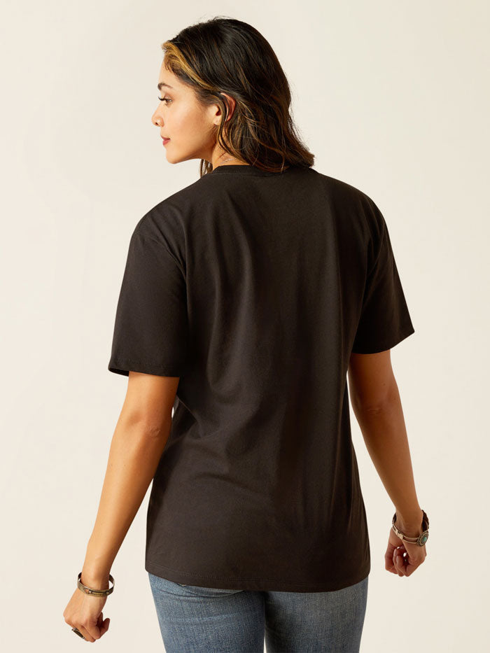 Ariat Women's Riders Club T-Shirt - Black | Comfortable Cotton Tee for Equestrian & Western Riding | Perfect for Horseback Riding, Ranch Work & Casual Wear