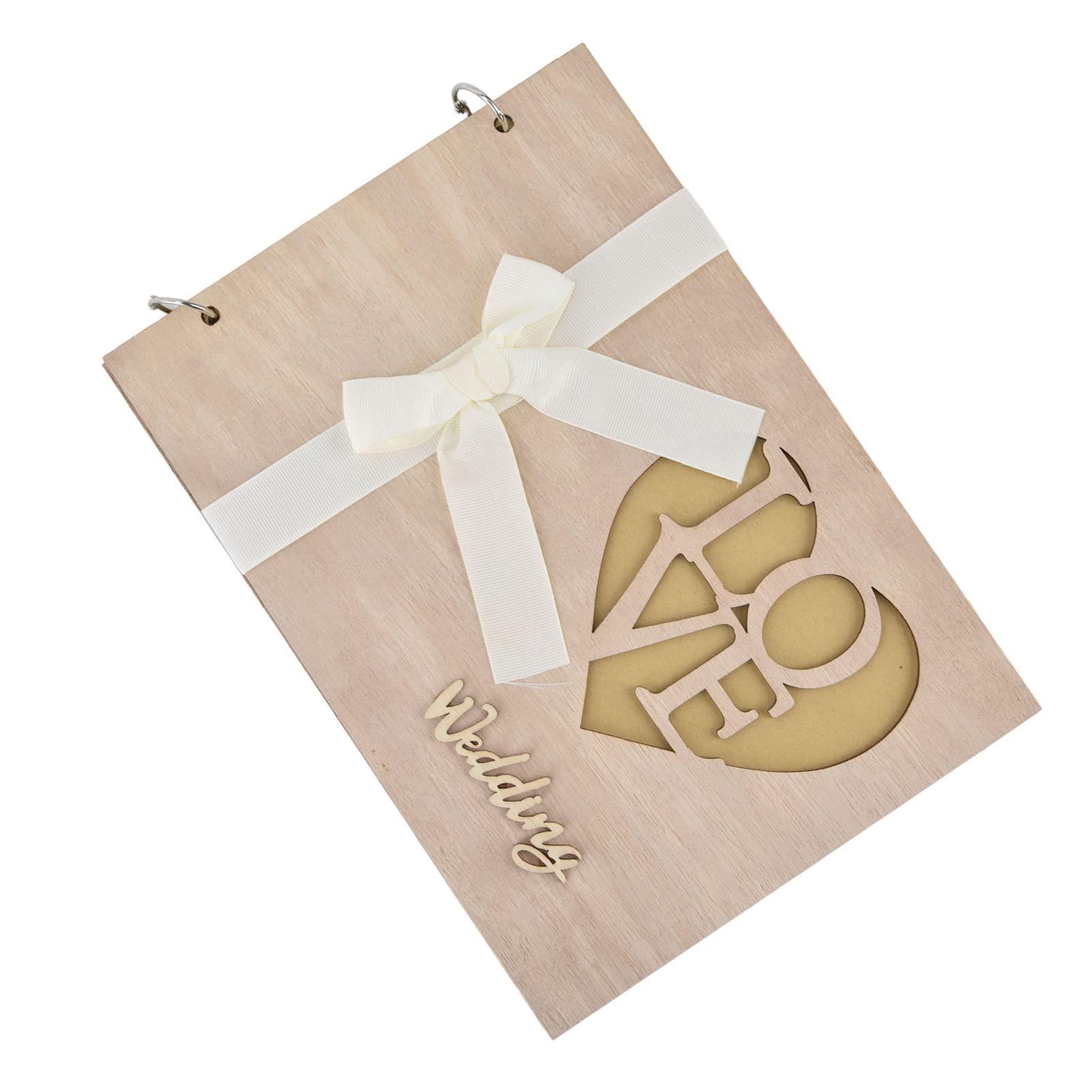 Jazar Premium Wooden Scrapbook Album - Durable & Beautiful Keepsake for Weddings, Birthdays, Anniversaries | Perfect Guest Book for Special Occasions & Memory Preservation