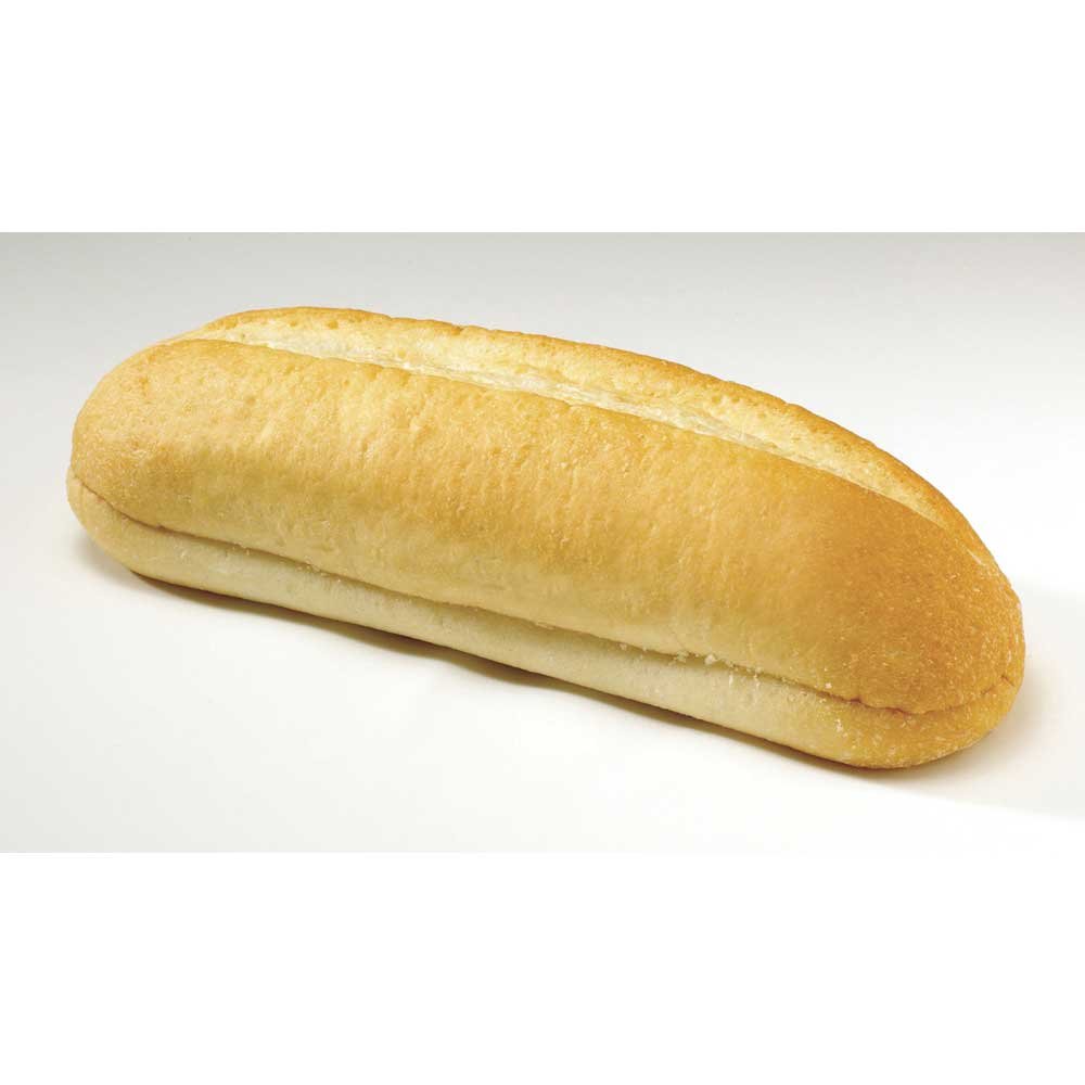 Flowers Foods European Bakers 8 Inch Hinged Sliced White Sub Sandwich Bread - 6 per Pack (12 Packs per Case) - Perfect for Deli Sandwiches, Parties & Catering