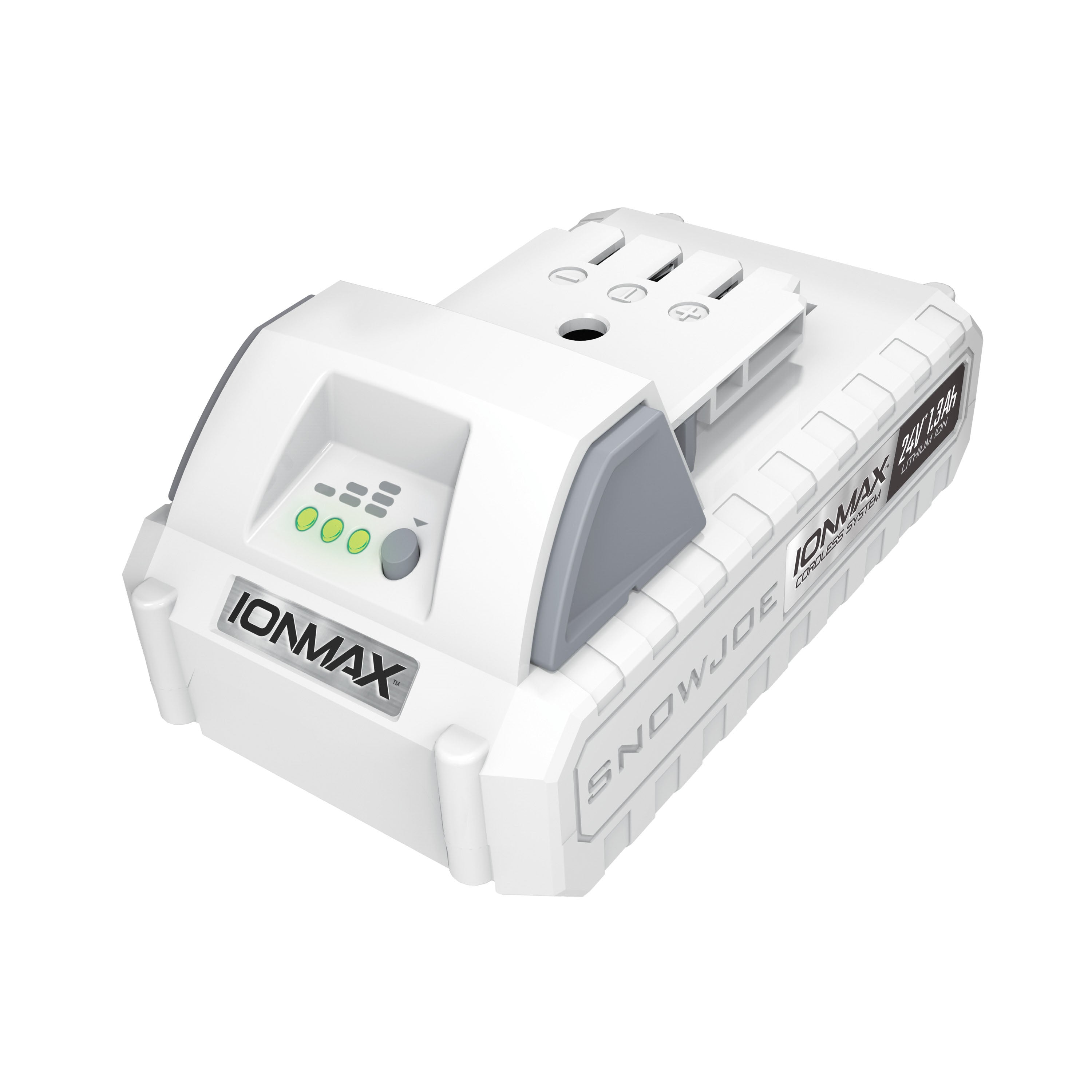 Snow Joe 24VBAT LTW Certified IONMAX 24V 1.3Ah Lithium-Ion Battery - Compatible with Sun Joe, Auto Joe, Snow Joe & Power Joe Tools | BMS Protection | 3-Stage LED Indicator - Perfect for Lawn Care, Snow Removal & Power Tools