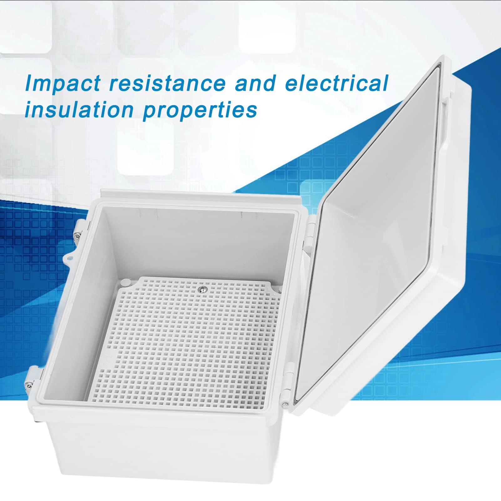 Agatige ABS IP67 Waterproof Junction Box 220x170x110mm for Indoor/Outdoor Electrical Projects