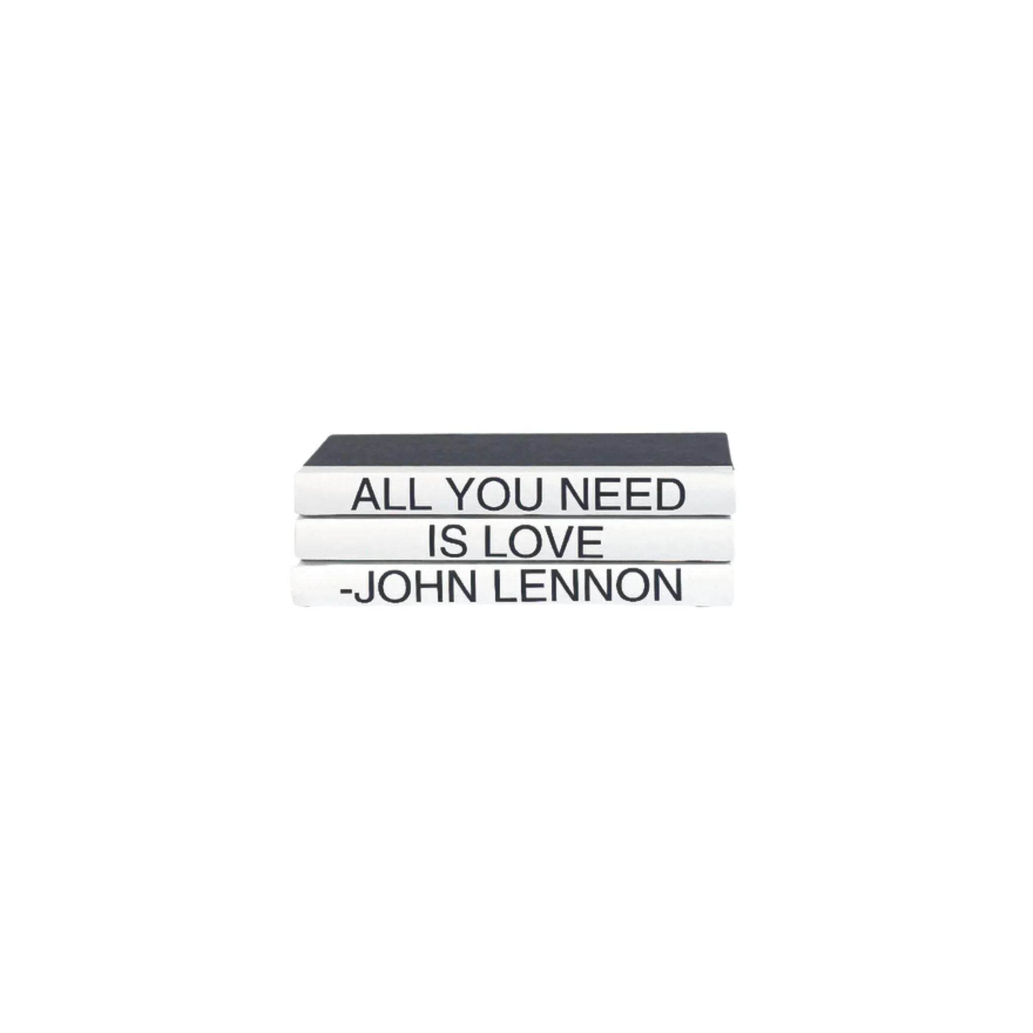 All You Need Is Love Decorative Books - Vintage Style Home Decor for Bookshelves, Coffee Tables & Gift Giving