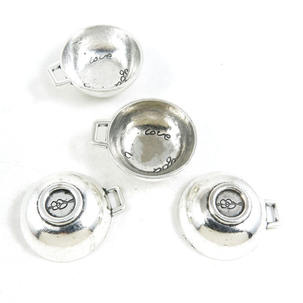 5-Piece Antique Silver Tone Jewelry Making Charms - Bulk Pendant Findings for DIY Crafts, Necklace & Bracelet Supplies - Perfect for Jewelry Designers, Scrapbooking & Handmade Gift Making
