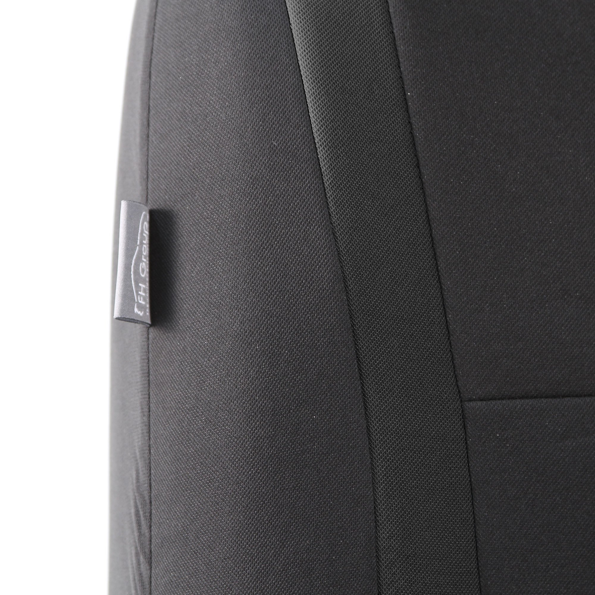 Universal Fit Flat Cloth Car Seat Covers for Cars, Trucks & SUVs - Breathable Black Fabric Protectors | Perfect for Daily Commute, Road Trips & Family Travel