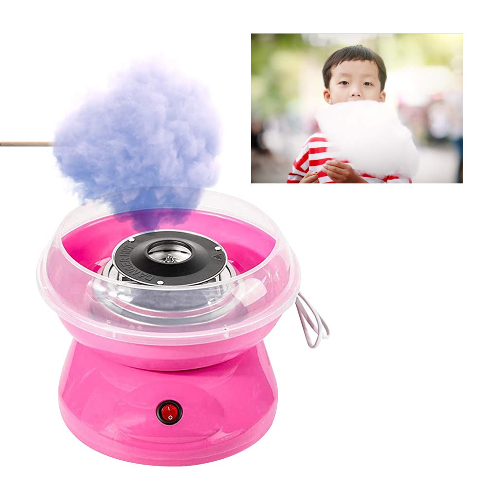 Mini Electric Cotton Candy Maker Machine for Home DIY, Birthday Party, Kids Treats - Pink | Perfect for Birthday Parties, Family Gatherings & Carnival Events