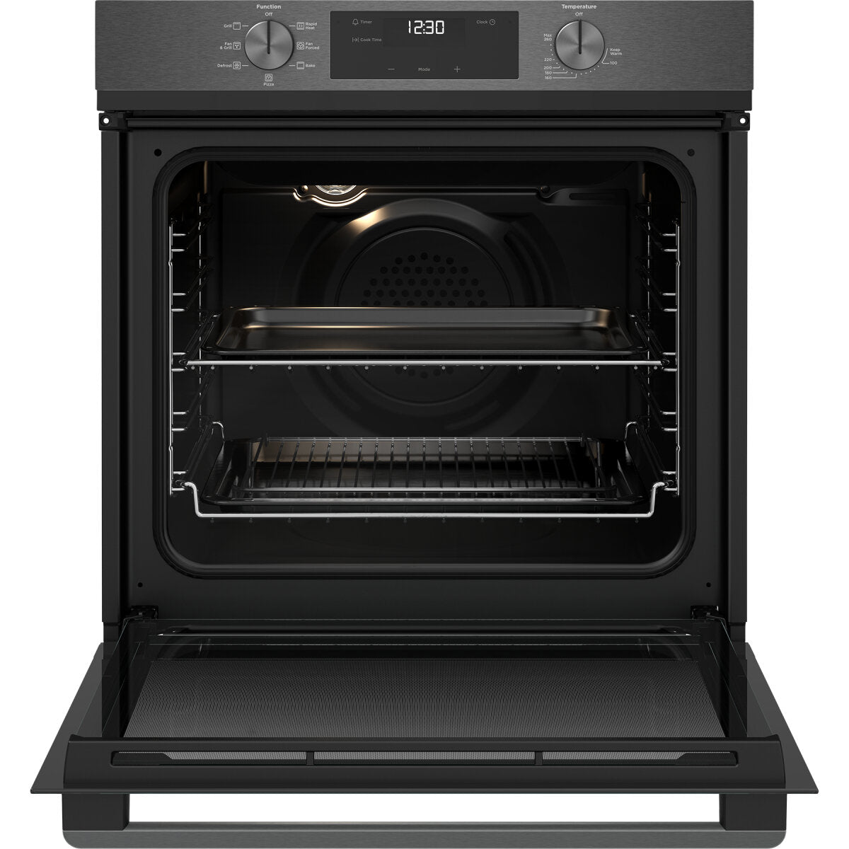 Westinghouse WVE6515DD 60cm Multi-Function Dark Stainless Steel Range Hood - Powerful Ventilation for Kitchen, Restaurant & Home Cooking