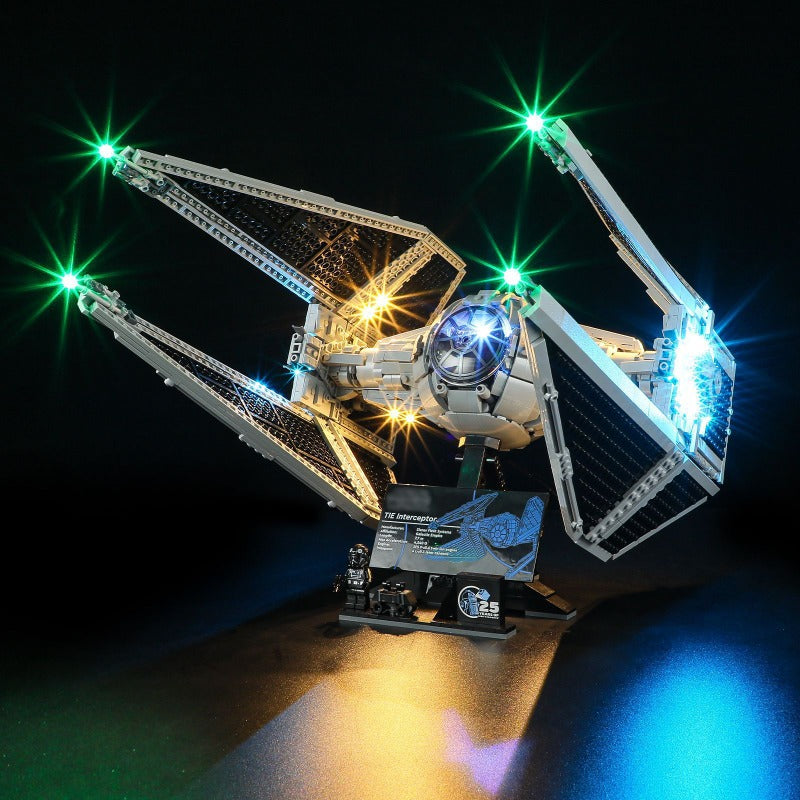 1931pcs 79150(88200) TIE Interceptor Building Blocks Set - Star Wars Model Kit for Adults & Kids - Perfect for Collection, Gifts & DIY Spacecraft Projects