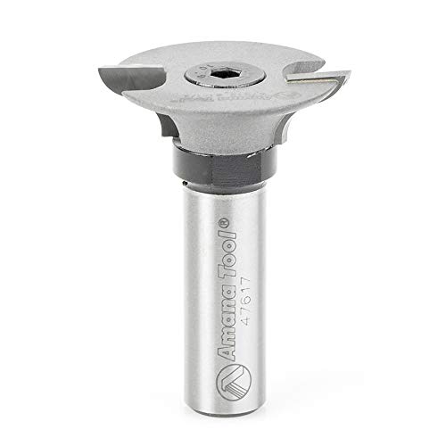 Amana Tool 47617 Stub Spindle with Screw - CNC Router Bit for Woodworking, Milling & Engraving | Perfect for Cabinets, Furniture & DIY Projects