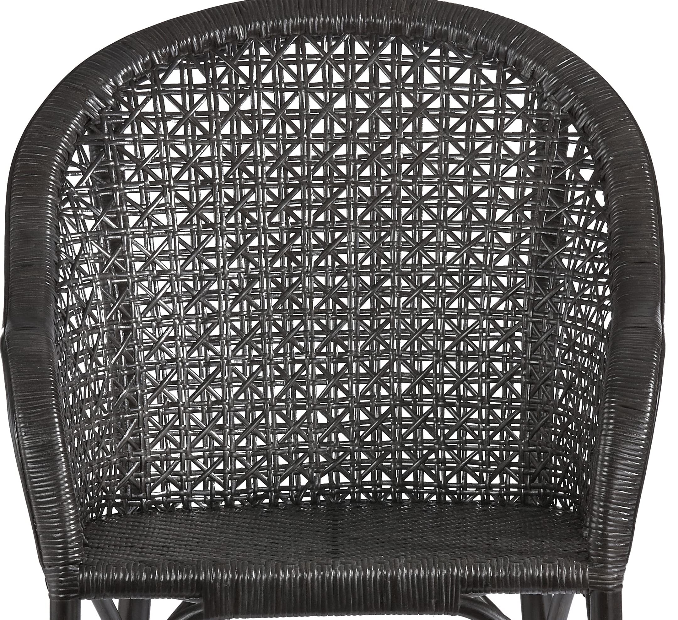 Progressive Furniture Louie Accent Arm Chair - Modern Black Upholstered Living Room Chair for Home Office, Lounge & Reading Nook
