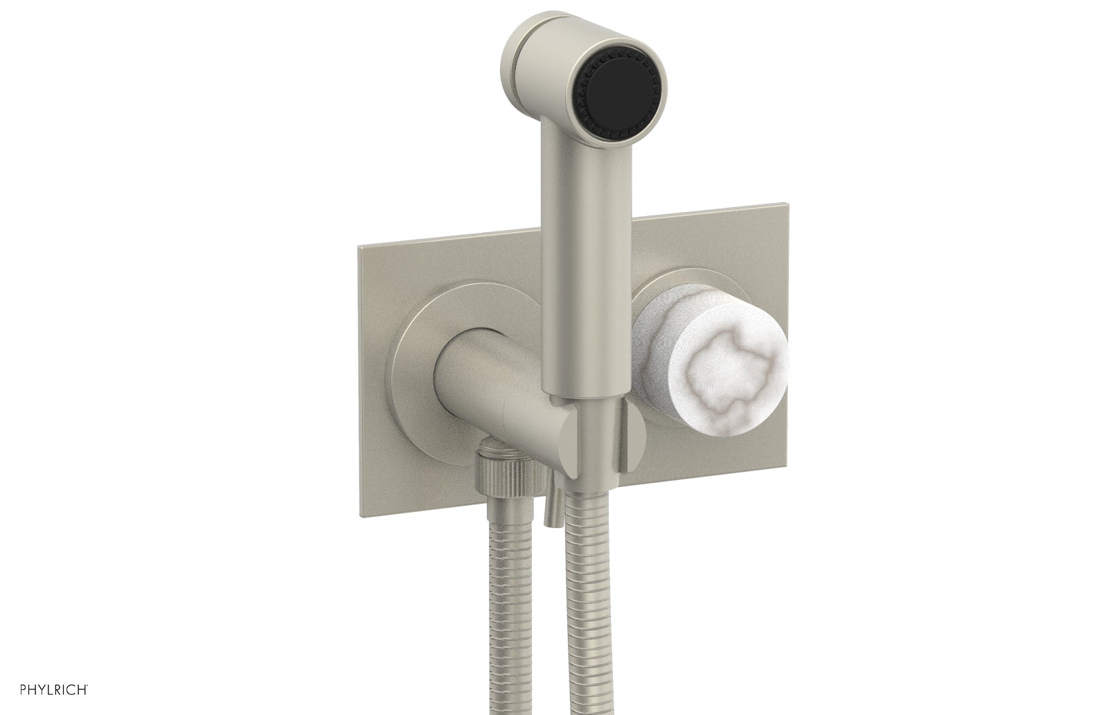Premium Wall Mounted Bidet with Marble Handle - BASIC II Model 230 67 - Perfect for Modern Bathrooms & Luxury Home Upgrades