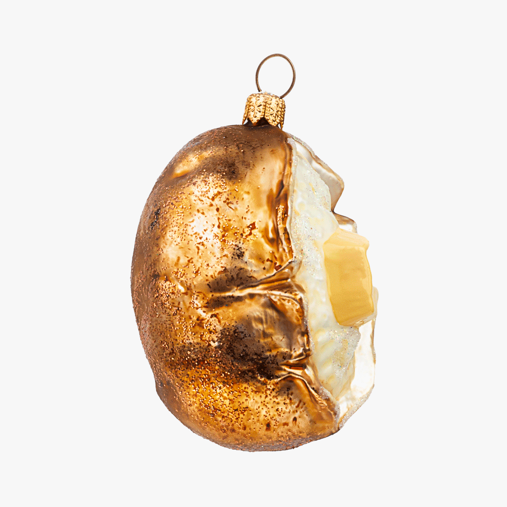Baked Potato Ornament - Realistic Handmade Christmas Tree Decorations for Holiday Home Decor - Perfect for Kitchen, Farmhouse, and Rustic Themed Decor