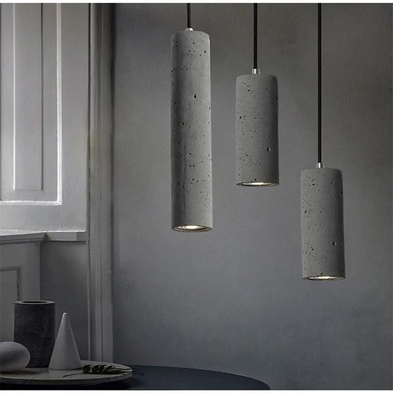 Octavia Concrete Pendant Light - Modern Industrial Ceiling Fixture for Kitchen, Dining Room & Living Room Lighting