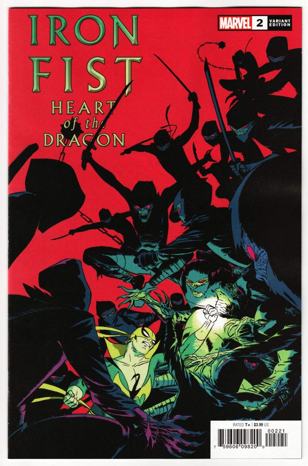 Iron Fist Heart of Dragon #2 Martin Variant Marvel Comic Book 2021 Near Mint Condition - Perfect for Collectors & Marvel Fans, Great Gift for Comic Enthusiasts