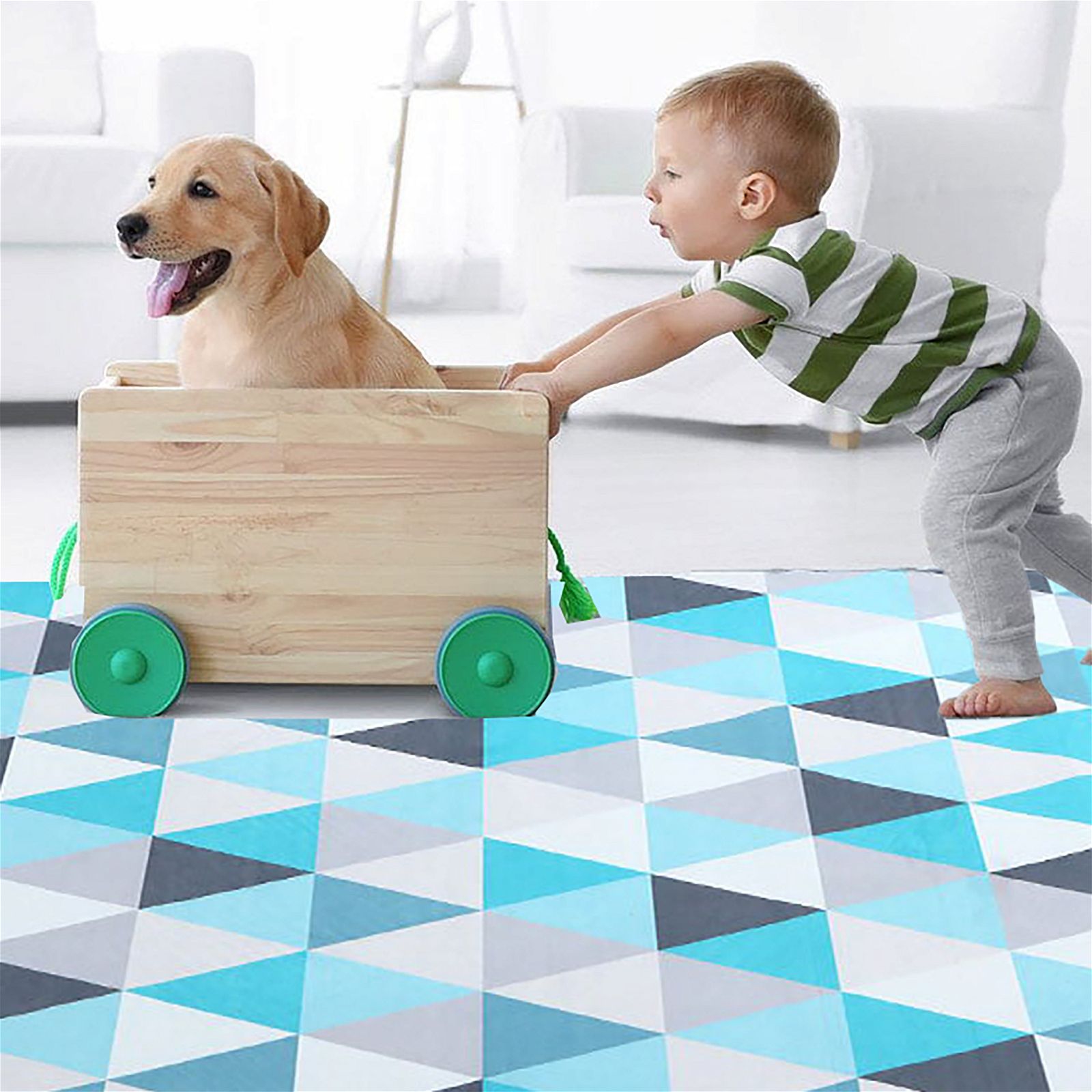 Artiss 200x290cm Modern Short Pile Area Rug - Non-Slip Living Room Carpet for Bedroom, Home Decor & High Traffic Areas