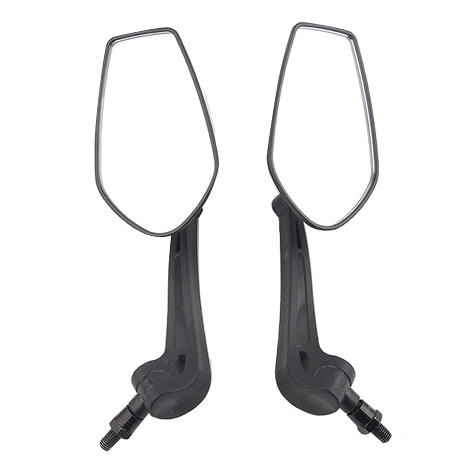 360° Rotatable Motorcycle Mirror Set - Adjustable Handlebar Rear View Mirrors for Enhanced Safety | Perfect for Cruisers, Sport Bikes & Road Trips