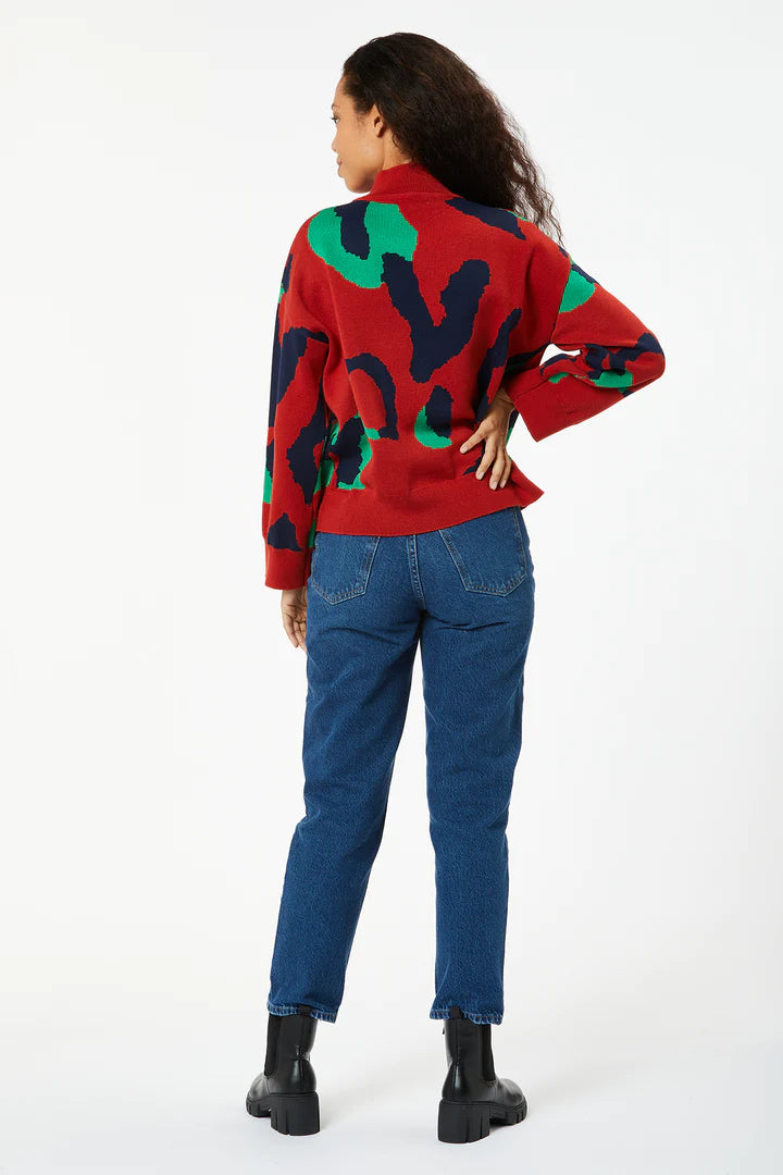 Jeremy Jumper (Red) - Stylish Cotton Knit Sweater for Men | Perfect for Casual Wear, Office Outfits & Winter Fashion