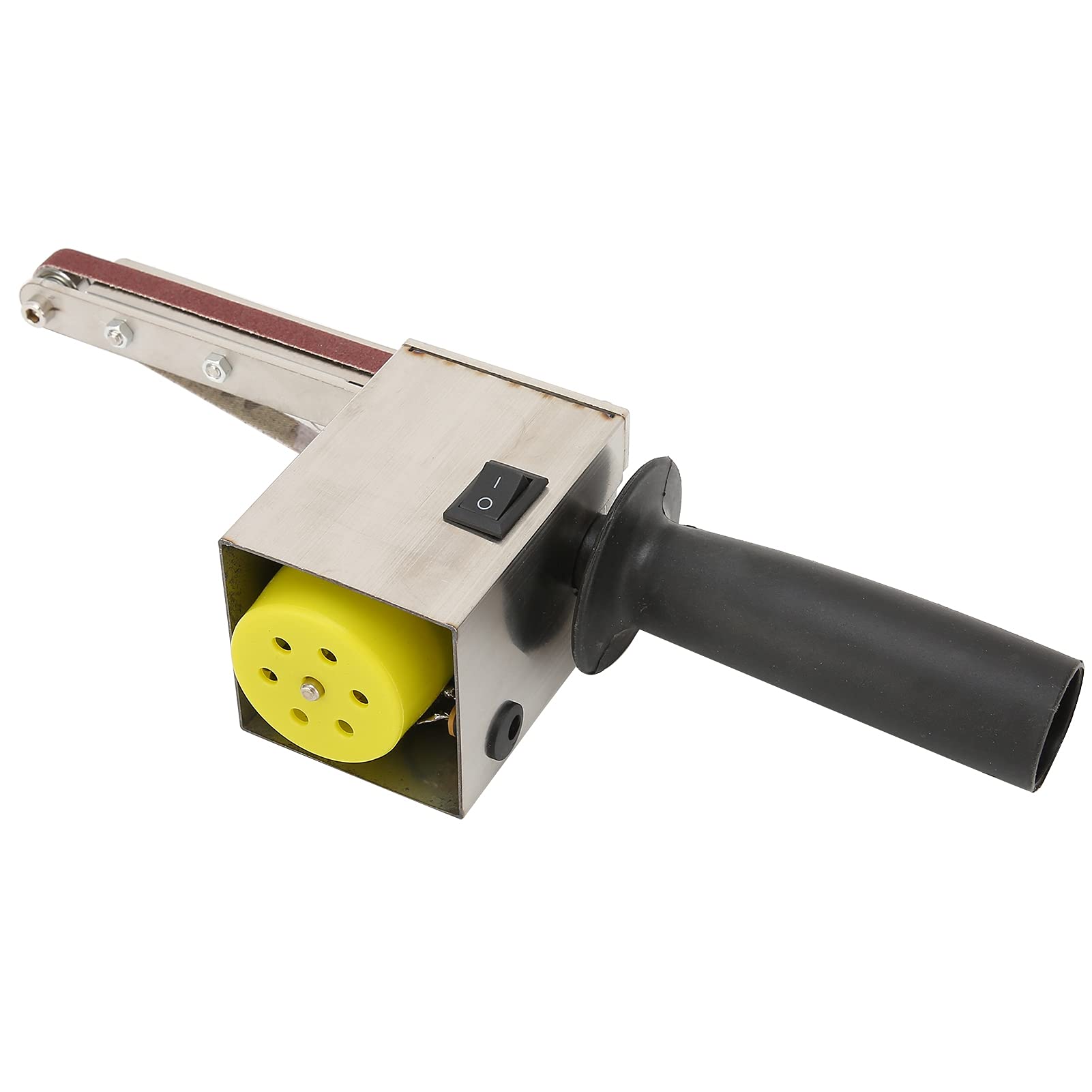 Electric Belt Sander & Polisher - Adjustable 100W Grinding Machine for Wood, Acrylic & Metal (110-240V, US Plug) - Perfect for DIY Projects, Woodworking & Metal Finishing