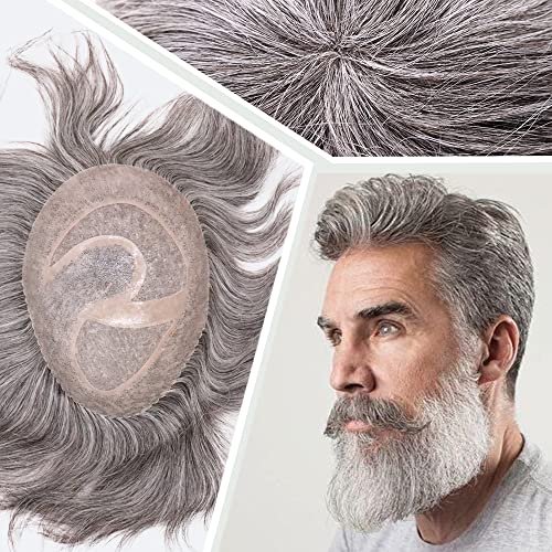 1B Mixed 60% Grey White Hair
