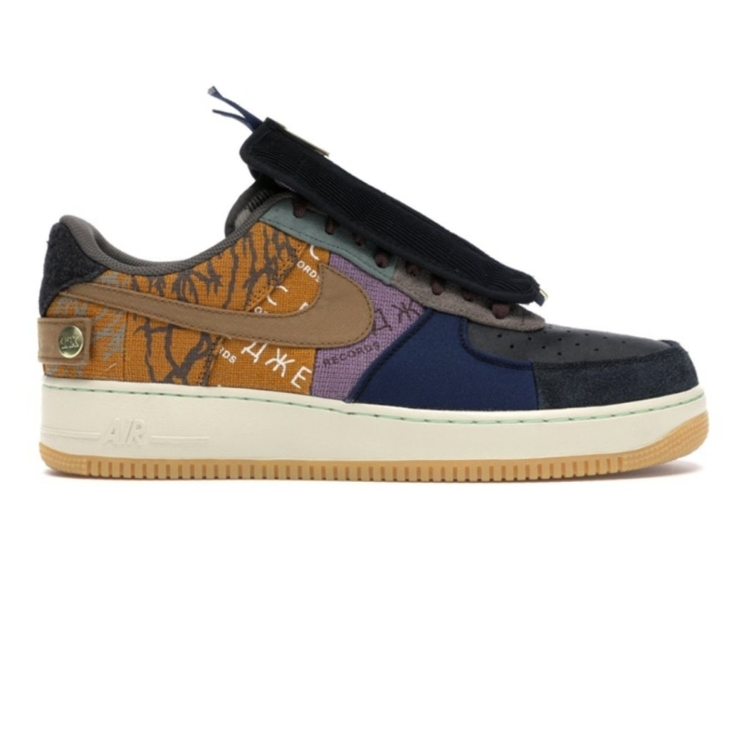 Travis Scott x Nike Air Force 1 Low 'Cactus Jack' Sneakers - Limited Edition Retro Basketball Shoes for Men & Women | Perfect for Streetwear, Sneaker Collection & Casual Outfits