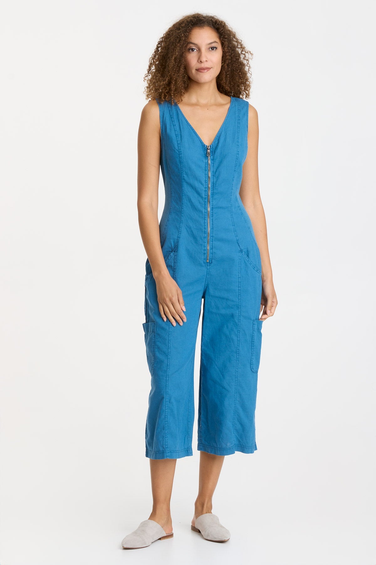Linen Norris Jumpsuit for Women - Comfortable & Stylish Summer Romper - Perfect for Beach, Vacation & Casual Outings