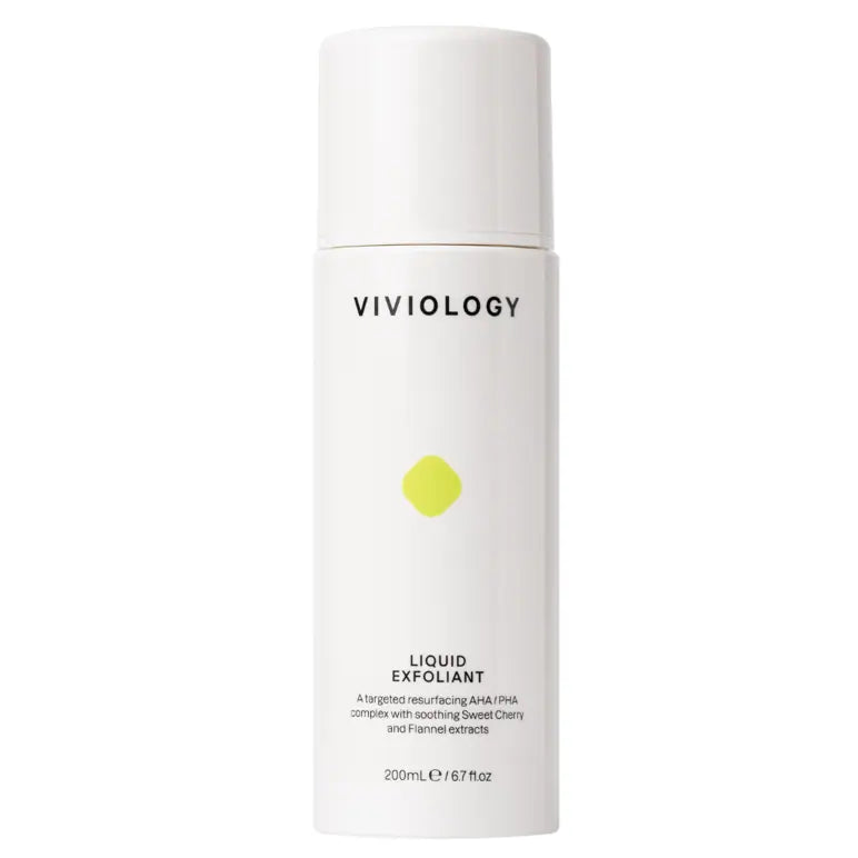 Viviology Liquid Exfoliant 200ml - Gentle Chemical Peel for Face & Body - Exfoliating Toner with AHA/BHA - Brightening & Pore Minimizing Skincare - Perfect for Daily Use & Acne-Prone Skin
