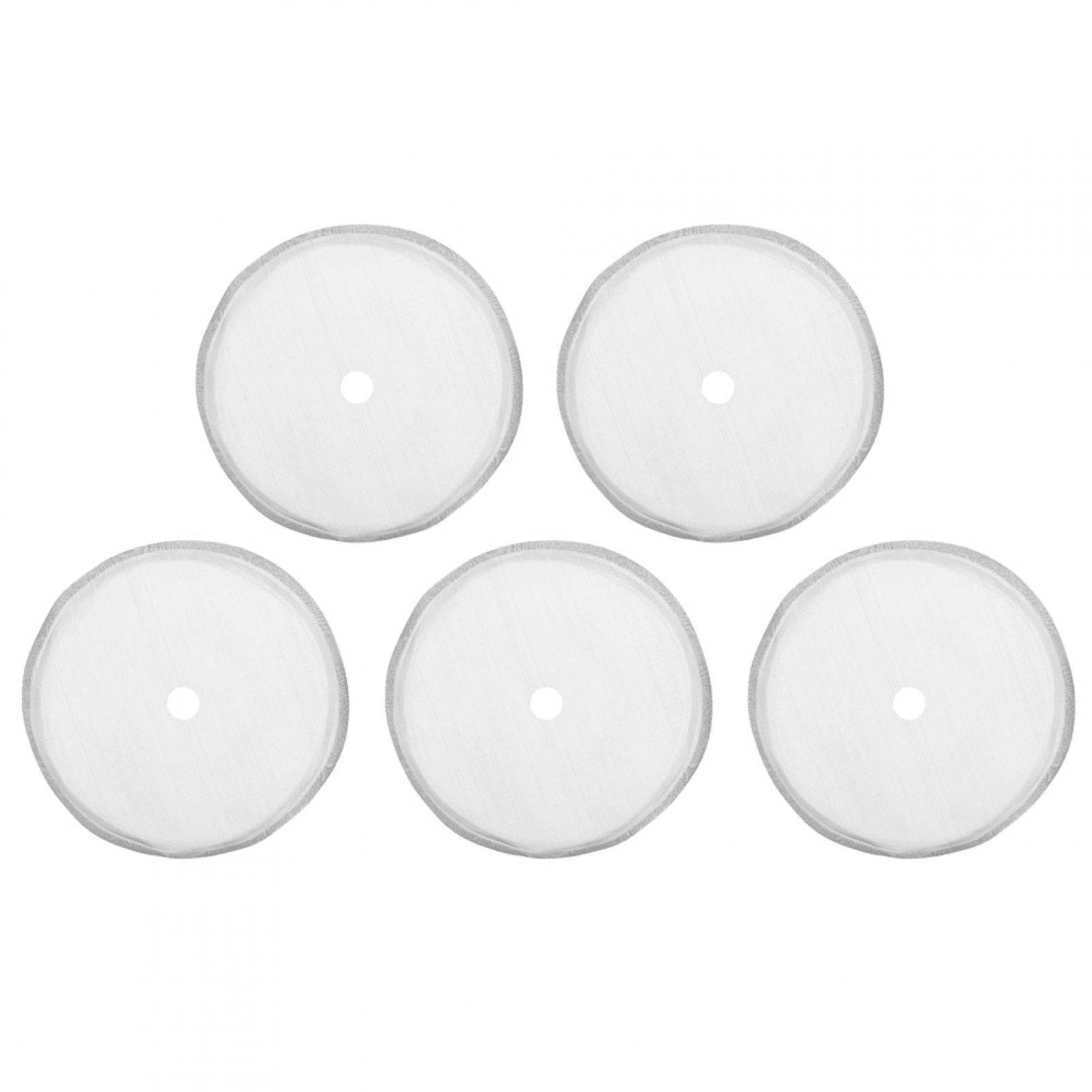 5-Pack 80 Mesh Replacement Filter Screens for French Press Coffee Makers - Compatible with 350ml Coffee Espresso Tea Machines - Perfect for Home Brewing & Office Use