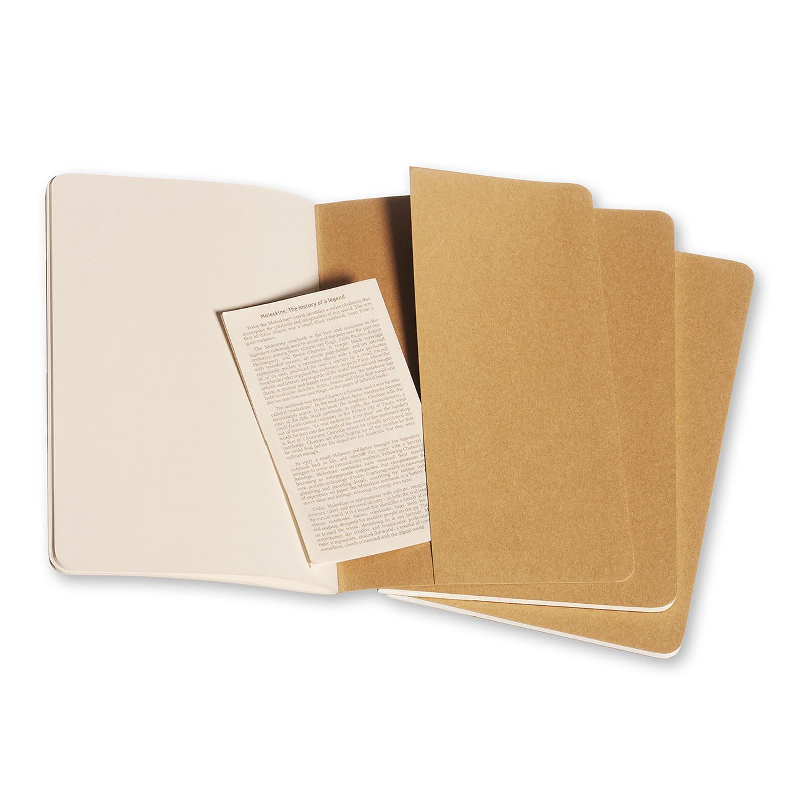 Premium Cahier Large Notebook Set - 3-Pack Lined Journal for Writing, Sketching & Note Taking - Ideal for School, Office & Creative Projects