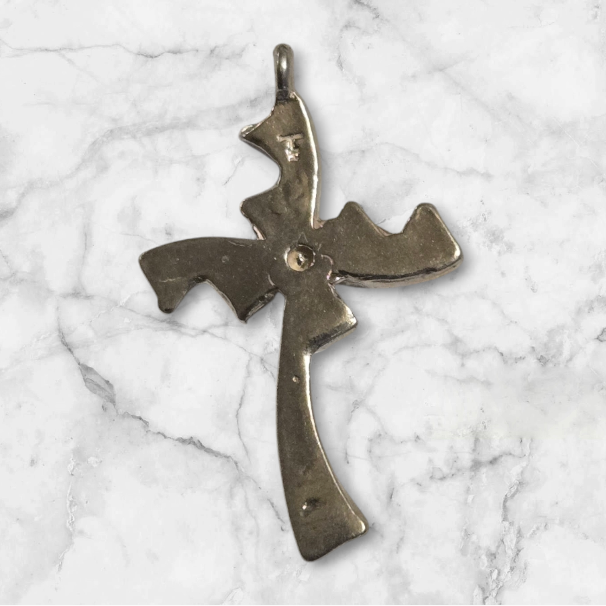 Solid Sterling Silver or 14kt Gold Round Cross Pendant Setting - Handcrafted in USA - Perfect for Necklaces, Gifts & Religious Jewelry