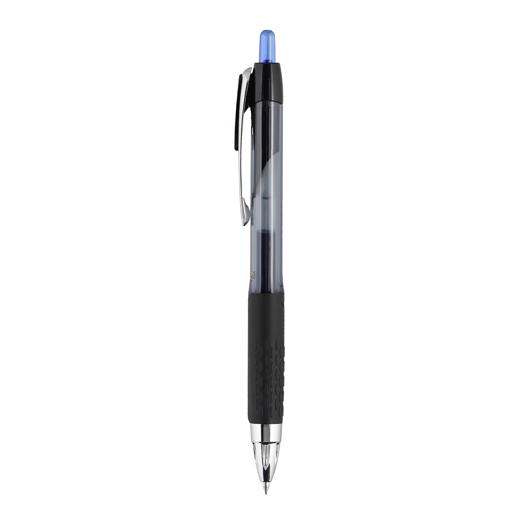 uni-ball 207 Retractable Gel Pens - 0.5mm Micro Point Fine Tip - Pack of 5 Blue Gel Ink Pens - Smooth Writing for Office, School & Note Taking
