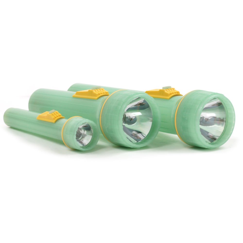 75-SS235 Glow in The Dark Flashlights - 3 Pack, Bright LED Emergency Flashlight for Camping, Hiking, Power Outages & Outdoor Adventures