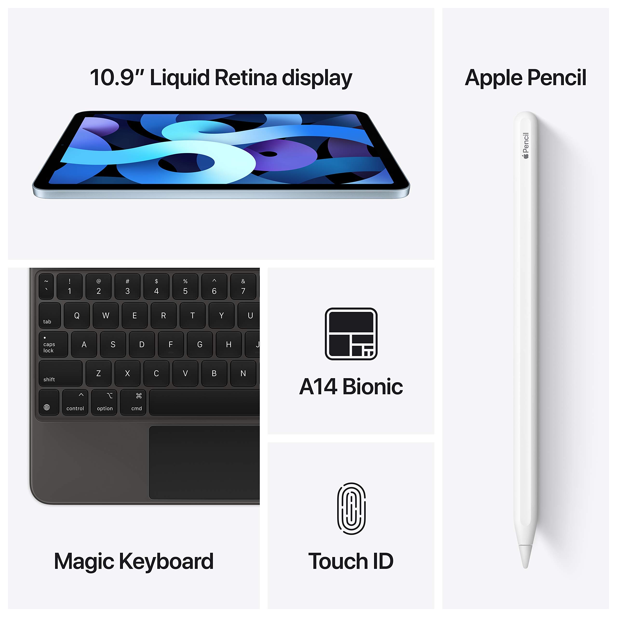 Apple iPad Air 4 (4th Generation) 64GB WiFi - Space Green (Renewed Premium Certified) - Perfect for Work, Study & Entertainment