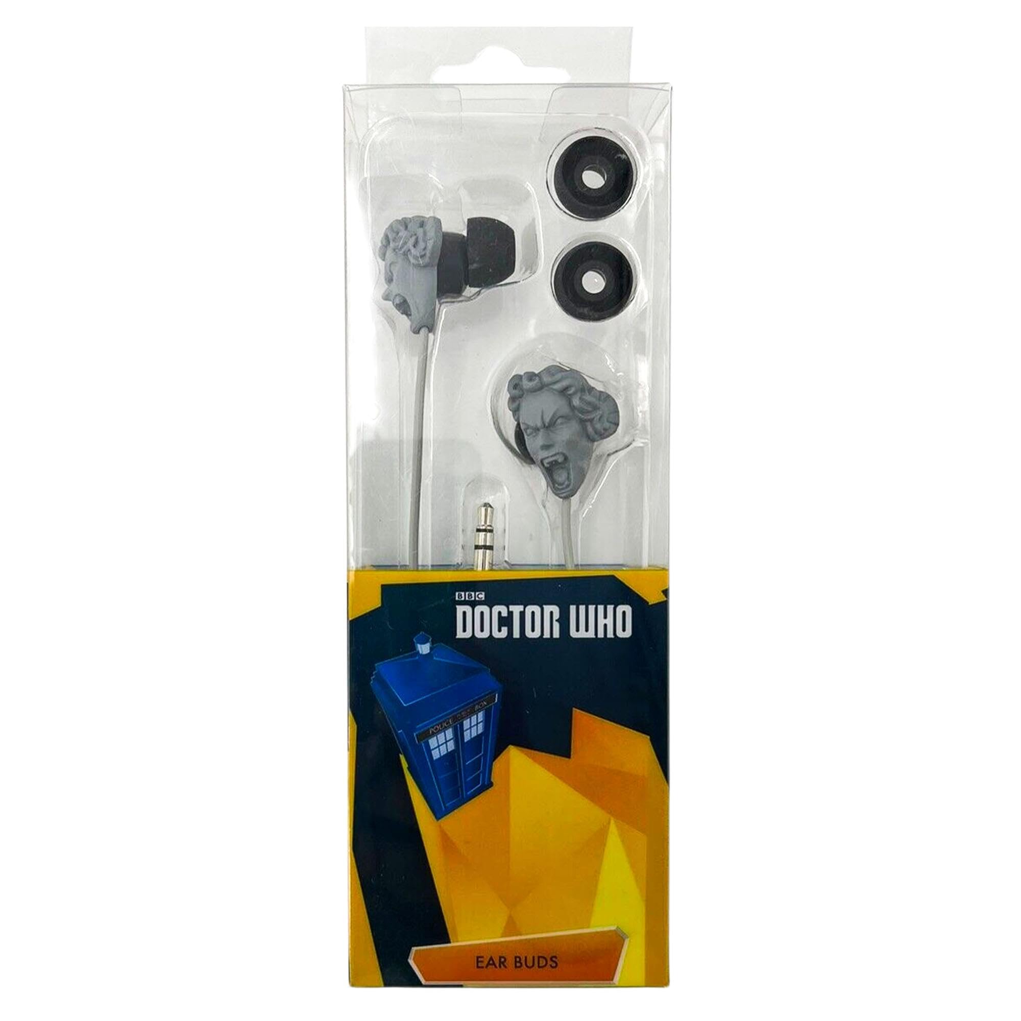 Doctor Who TARDIS Bluetooth Earbuds with Noise Cancellation - Weeping Angel Design for Fans | Perfect for Travel, Workouts & Sci-Fi Conventions